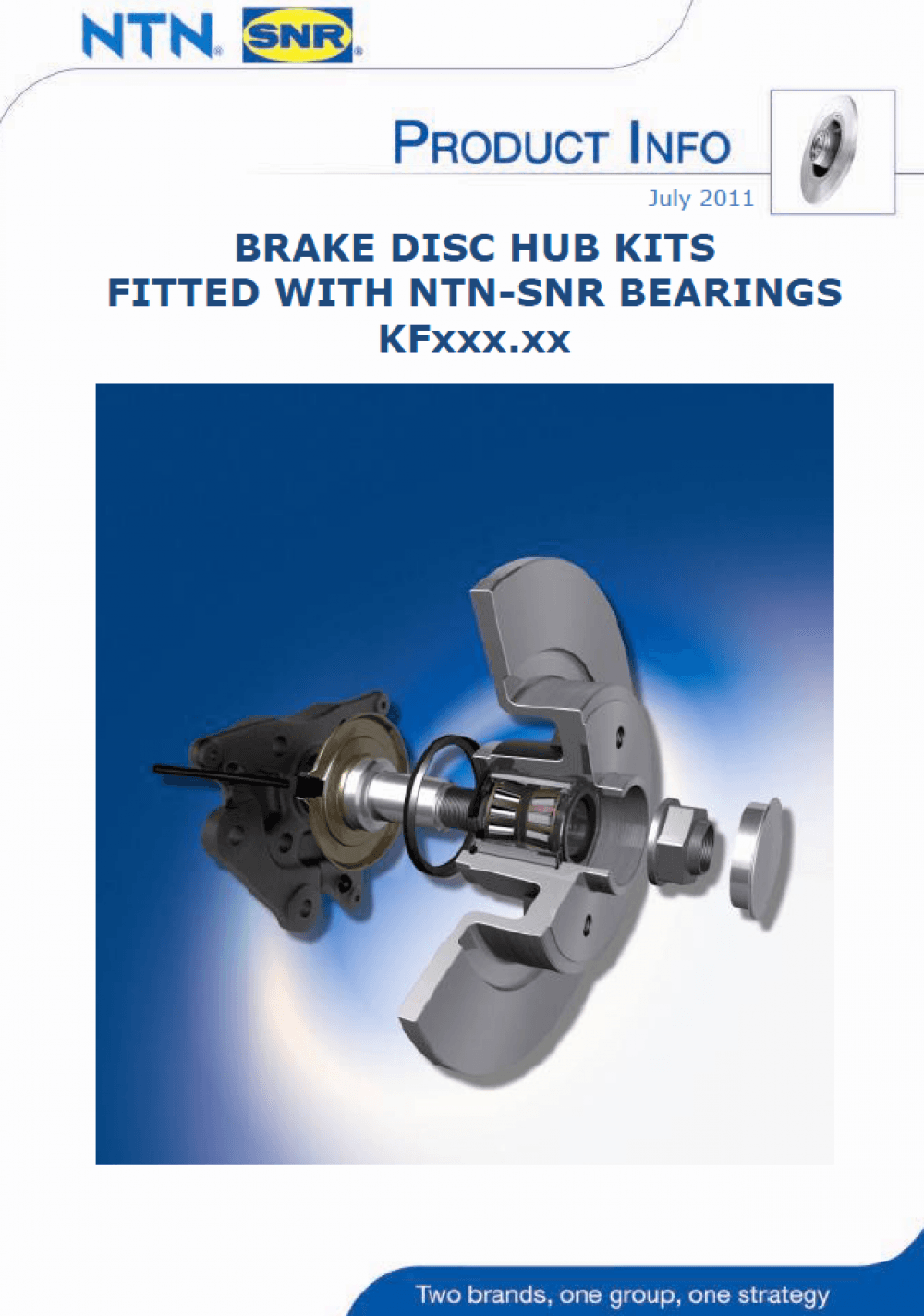 Break Disc Hub Kits Fitted with NTN-SNR bearings