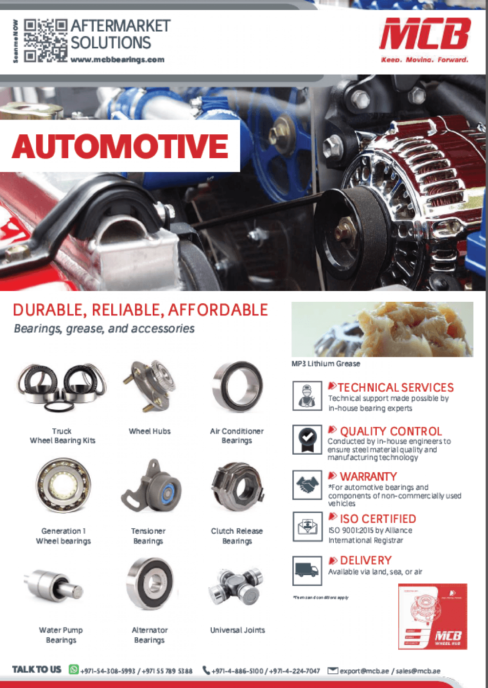 Gama de automoción MCB